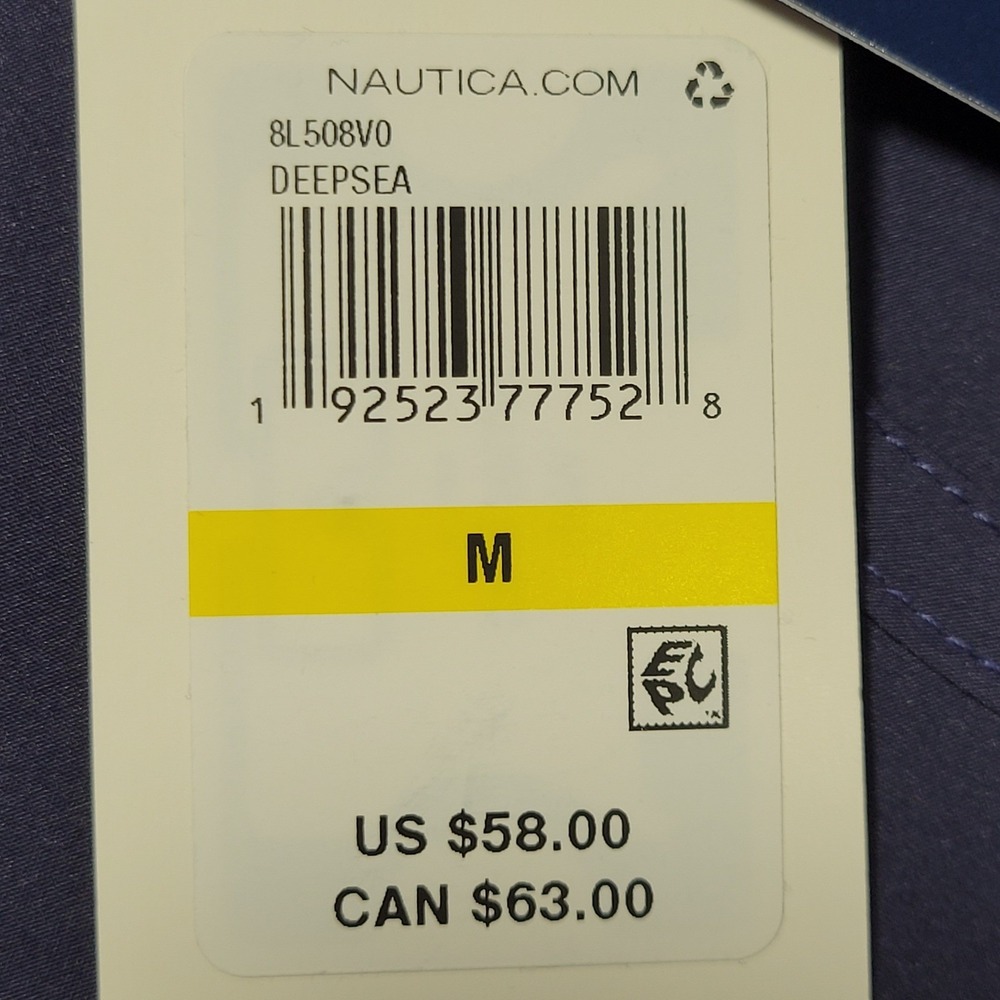 Nautica Board Swim Shorts Women Medium Navy Blue 7" Inseam Pockets Quick Dry NEW - Picture 9 of 14